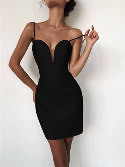 Women Summer Sexy Sleeveless Backless V Neck White Black Mesh Mini Bodycon Bandage Dress 2024 Elegant Evening Club Party Dress